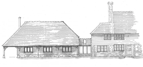 Oak Lean-To and Side Extensions