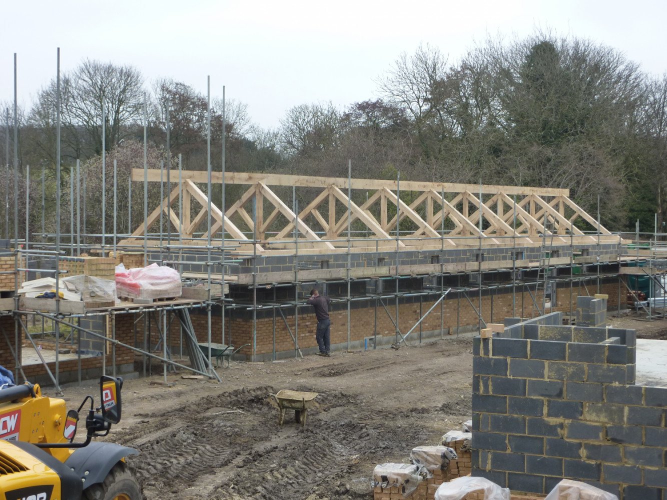New Oak Roofs for Development in Wingham, near Canterbury Kent